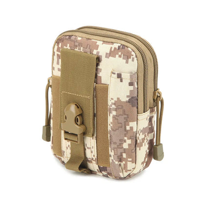 Tactical First Aid Waist Pack Men Camo Molle Pouch Outdoor Cycling Running Camping Hunting Multi-Function Tool Phone Bag