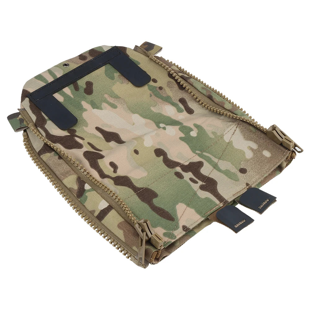 V5 FCPC Tactical Vest Backplate Supplement Sub-package Water Bag Double Zipper Militar Map Bag Hunting Airsoft Vest Accessories