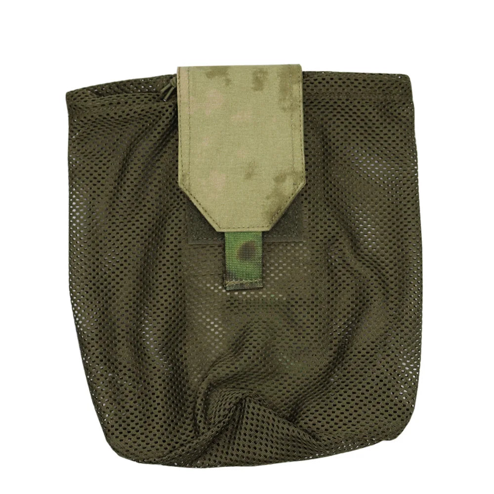 New Folding Mesh Drop Pouch Tactical Molle Magazine Dump Pouch Recycling Bag Hunting Airsoft Bags