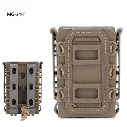 Tactical Magazine Pouch Molle for Ar15 M4 5.56 7.62mm Scorpion Fast Mag Quick Release Mag TPR Holster Adjustable Case Box