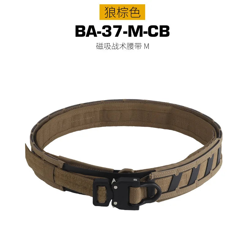 Hot Tactical Magnetic Quick Positioning Waist Belt M System Mounted with Inner and Outer Double-Layer Waist Belts