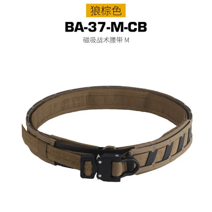 Hot Tactical Magnetic Quick Positioning Waist Belt M System Mounted with Inner and Outer Double-Layer Waist Belts
