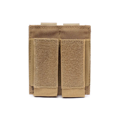 9mm Magazine Pouch Pistol Magazine Bag Tactical Fast Draw Pistol MOLLE Double Mag Pouch EDC Tool Kit Hunting Accessory