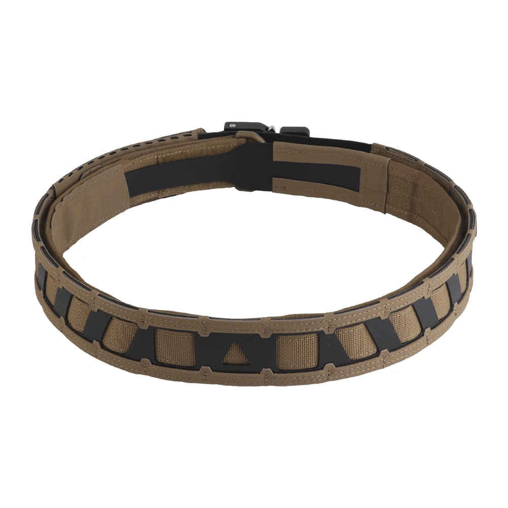 Battle Belt MOLLE Tactical Belt Outdoor Hunting Training Inner Outer Double Waist Belt Waistband with Magnetic Locate System