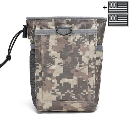 Multi functional storage bag MOLLE waist bag outdoor EDC practical drawstring storage bag, fabric wear-resistant and durable