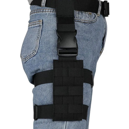 Multifunctional Adjustable Thigh Carry Modular Bag Molle Compatible Outdoor Sports Training Leg Mount Accessory Storage Pouch