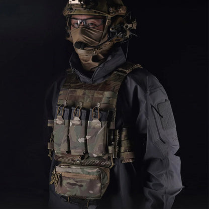 OTB Maritime Version LV119 Plate Carrier Set Lightweight Tactical Hunting Training Vest With Triple Mag Pouch Underbelly Bag