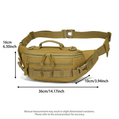 Outdoor storage waist bag, portable waist and shoulder dual-use multifunctional expansion bag, hiking and cycling bag