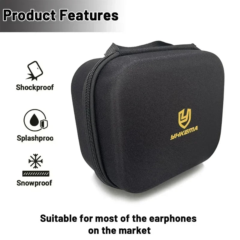 YHKEMA Hard Shell Shockproof Protective Storage Bag Carrying Case for Howard Leight Impact Sport/WK Electronic Shooting Earmuff