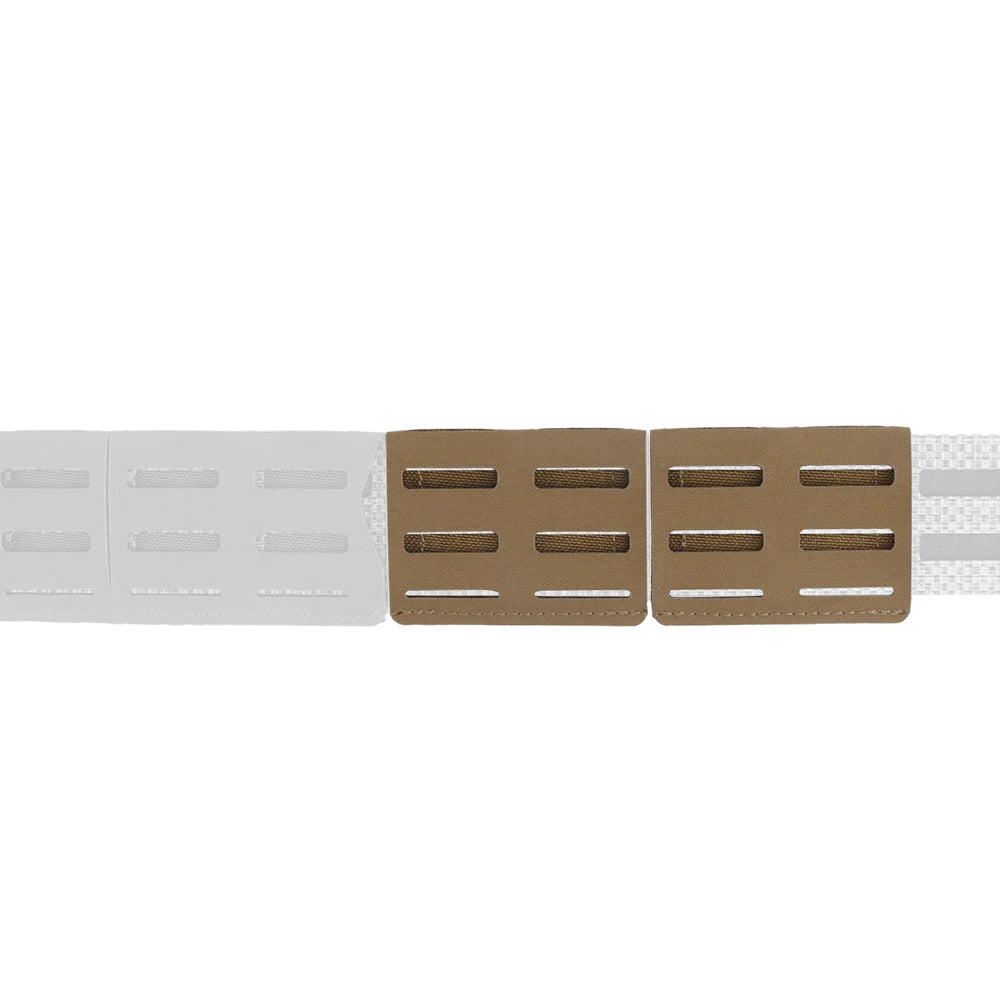 Lightweight combination belt molle matte attachment (3pcs) fits molle belt undershirt expansion