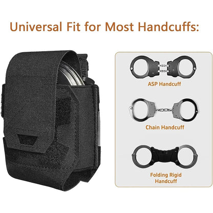 Quick Draw Universal Handcuff Holster Handcuffs Pouch Shackles Holder Case Standard Chain Cuffs Cover Belt Pouch Lightweight