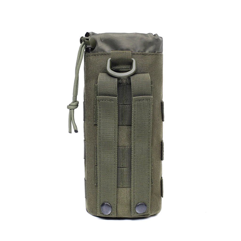 Tactical Water Bottle Bag,Nylon Kettle Pouch,Canteen Holder,Drawstring Pouch Bag ,Camping Cycling,Hunting,Hiking Accessories