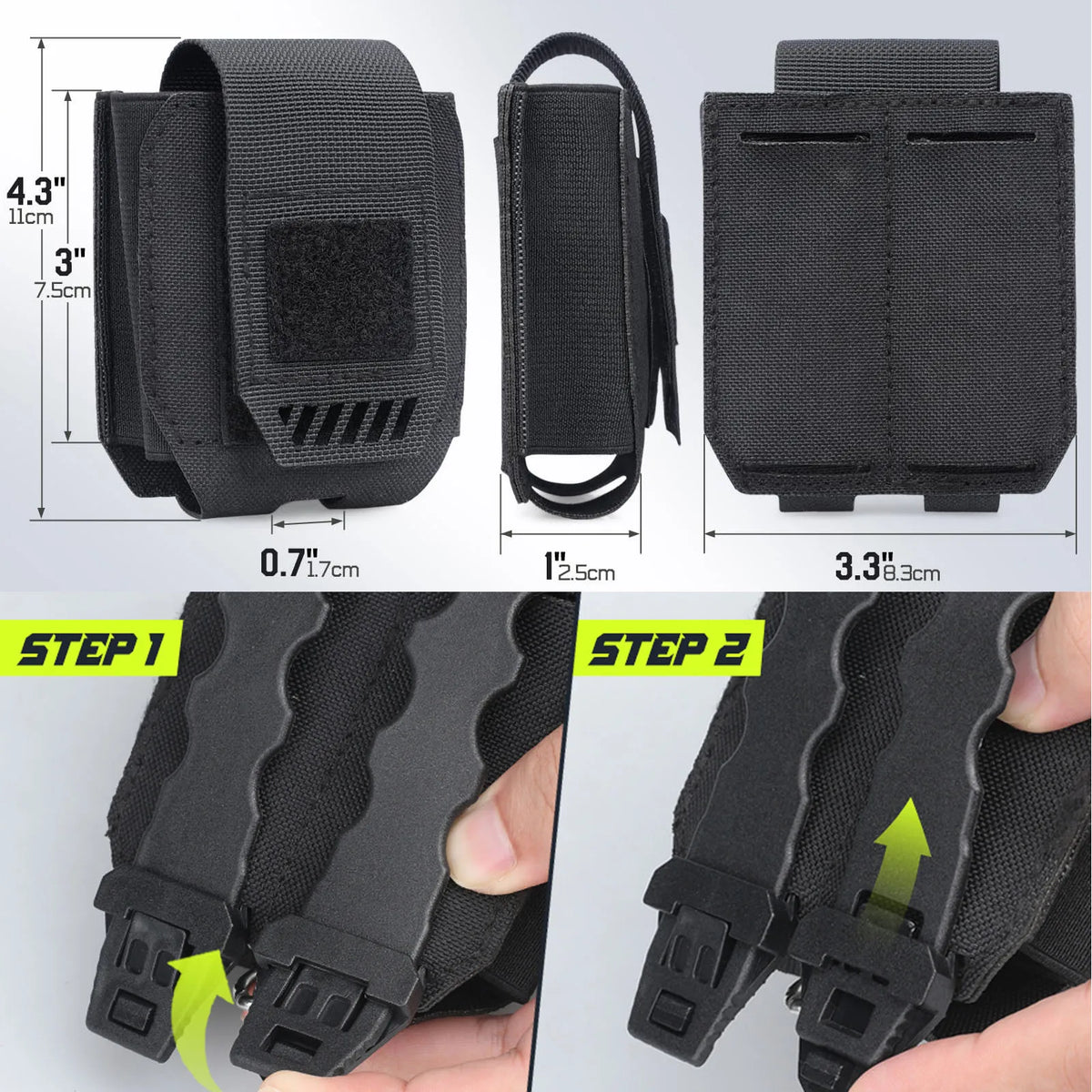 Tactical Molle Handcuffs Pouch Universal Handcuff Holster Duty Belt Vest Law Enforcement Outdoor Hunting Belt Pouch Bag