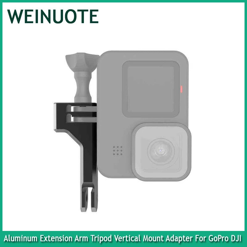 Aluminum Extension Arm Tripod Vertical Mount Adapter For GoPro Hero 13 12 11 10 9 8 MAX Action Camera Bracket Mounting