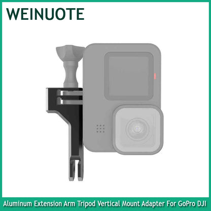 Aluminum Extension Arm Tripod Vertical Mount Adapter For GoPro Hero 13 12 11 10 9 8 MAX Action Camera Bracket Mounting