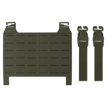KRYDEX Tactical Laser Cut MOLLE Front Panel Detachable Flap Adapt G Hook Buckle For Plate Carrier Vest Chest Rig Accessories