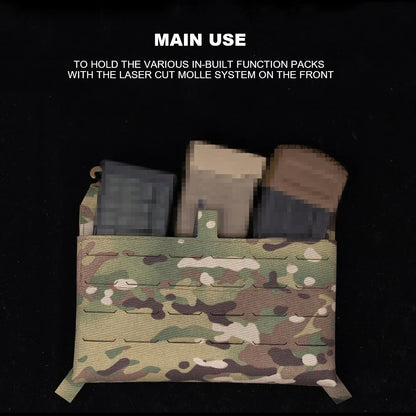 Tactical Vest Front Panel Fit For 5.56 7.62 Magazine Pouch  Hunting Vest G-Hook Expansion Conversion Board Accessories