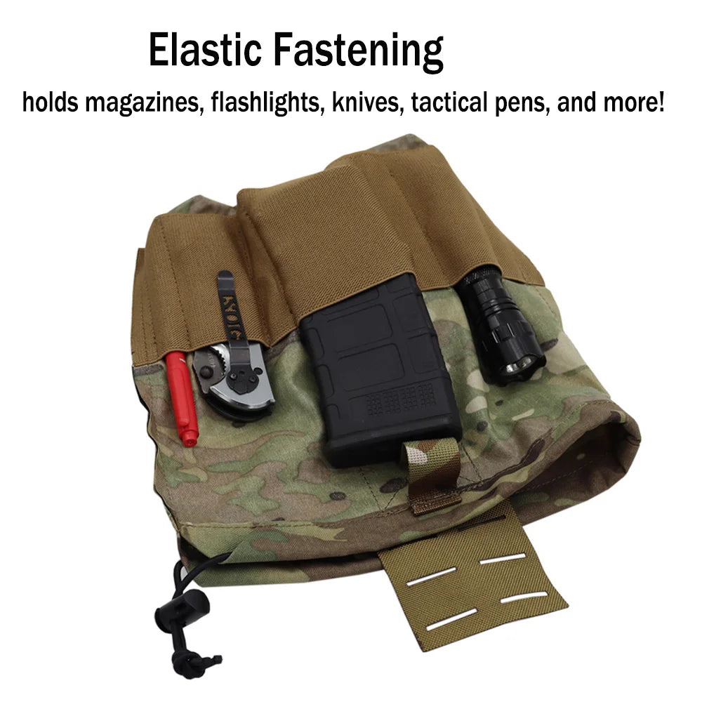 New Design Tactical Magazine Dump Pouch Folding Recycling Bag Hunting Airsoft Bag Sundry Bag