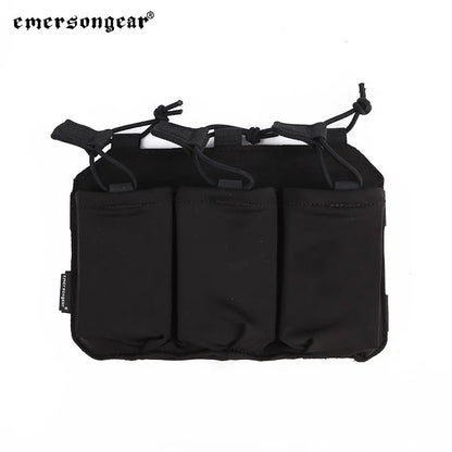 Emersongear Precision Triple Magazine Pouch For SS Vest 5.56 Tactical Mag Bag Holder Hiking Training Camping Camouflage Nylon