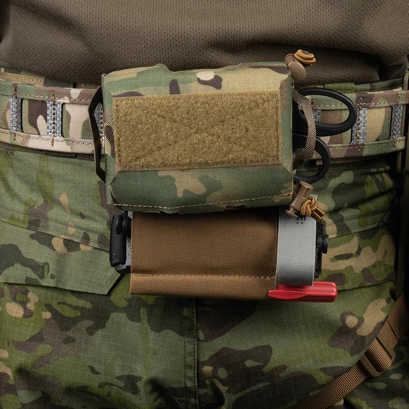 Compact Trauma Pouch MOLLE Medical Bag Tactical First Aid Kit for Outdoor Hunting Camping Hiking Medical Pouch Survival Gear