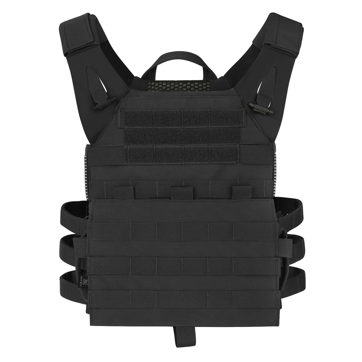 KRYDEX Tactical MOLLE Vest 500D Nylon JPC 2 Jumper Plate Carrier with Front Flap Panel Hunting Paintball Plate Carrier