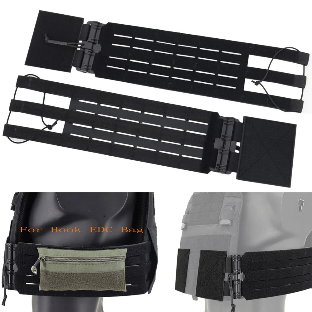 1 Pair Tactical Vest Cummerbund Quick Release Buckle Set For Hunting Airsoft JPC CPC 6094 420 Vest Accessories