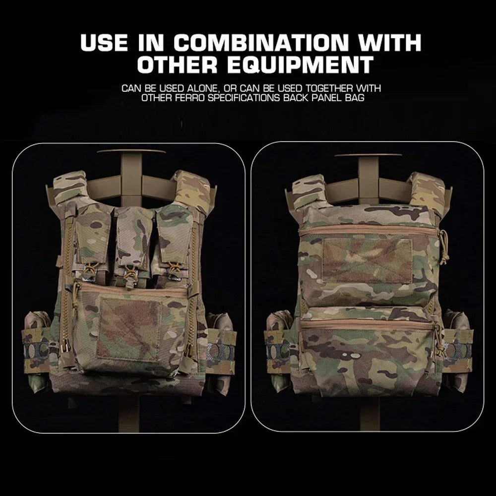Tactical Vest Ferro FCPC V5 Plate Carrier MOLLE Hunting Vest Back Panel Supplement Pouch Airsoft Shooting Body Armor