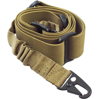 One Single Point Adjustable Bungee for Rifle Gun Sling Strap Hook Safety Belt Wild Survival Training Tactical Army Equipment