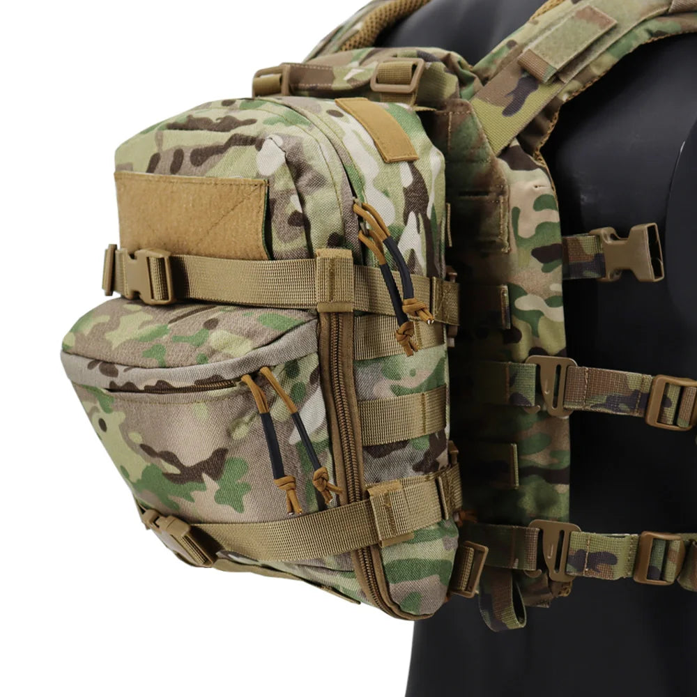 Fwoyonze Tactical Mini Hydration Bag Water Backpack Assault Pack Outdoor Bladder Carrier Molle Pouch For Hunting Airsoft Vest