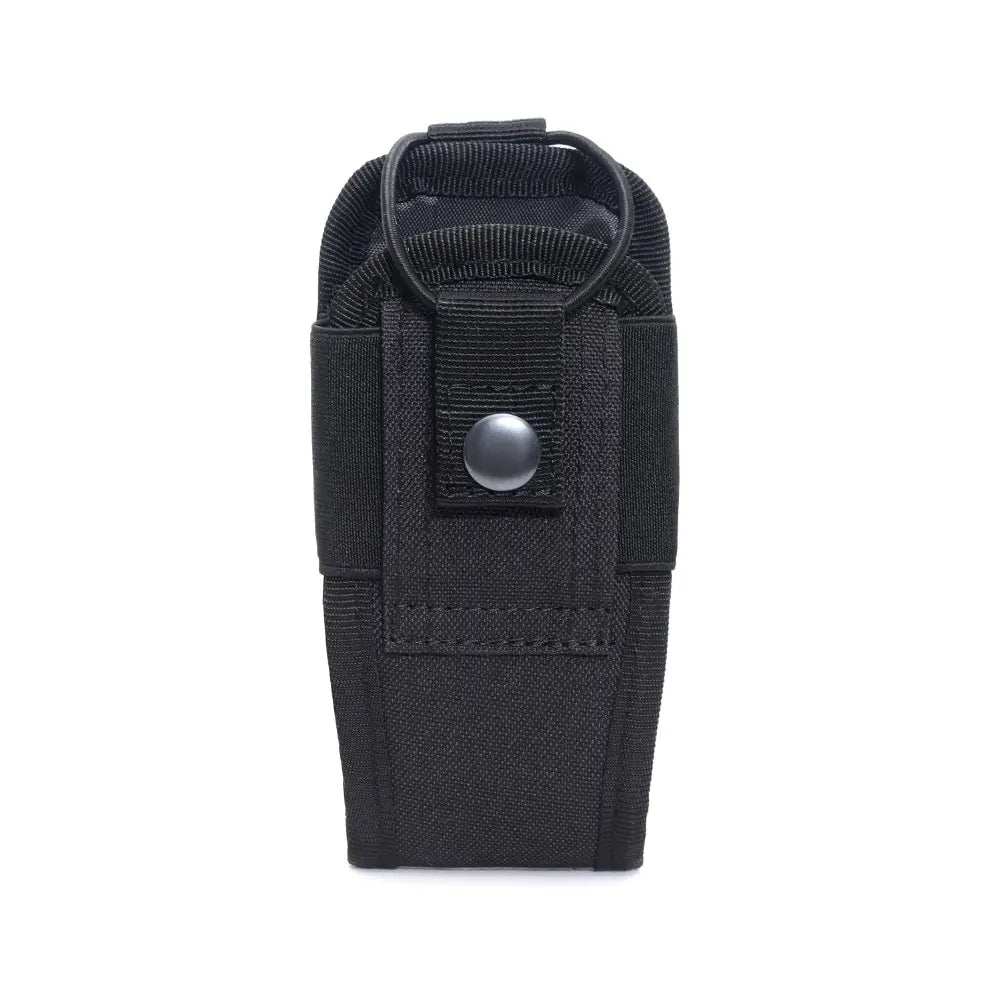 600D Tactical Walkie Talkie Pouch Black Oxford Molle Radio Pouch Portable Outdoor Hunting Sports Phone Holder Interphone Holster