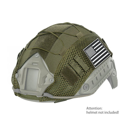 1000D Nylon Breathable Mesh Helmet Cover Magic Sticky Fixed Stickable Badge