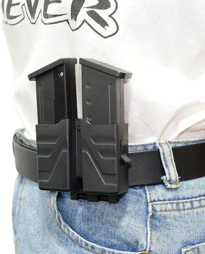 Double Magazine Holder Universal 9mm .40 Mag Holster for Glock 17 Ar Magazine Single Mag Bag Paddle Airsoft Mag Pouch Holster