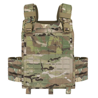 KRYDEX Tactical Laser Cut MOLLE Vest 500D Nylon LAVC Quick Release Plate Carrier Hunting Paintball Plate Carrier