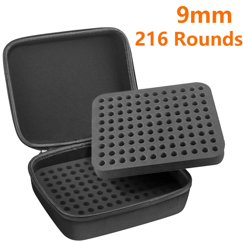Ammo Pouch Portable Case for Cartridges 9mm .22LR .223/5.56mm Ammunition Storage Box Large Capacity Bullet Bag Hunting Shooting