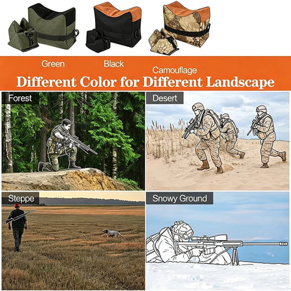 Outdoor Shooting Stand Bag Hunting Rifle Support Sandbag Gun Rest Target Sports Rifle Bench Unfilled Tactical Target Stand Bench