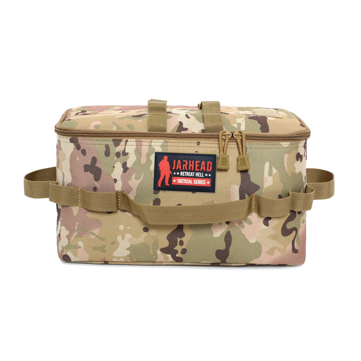 Tactical Camping Cookware Bag Modular Organizer MOLLE Storage Pouch Water Resistant Outdoor Gear Bag for Hiking Travel Hunting