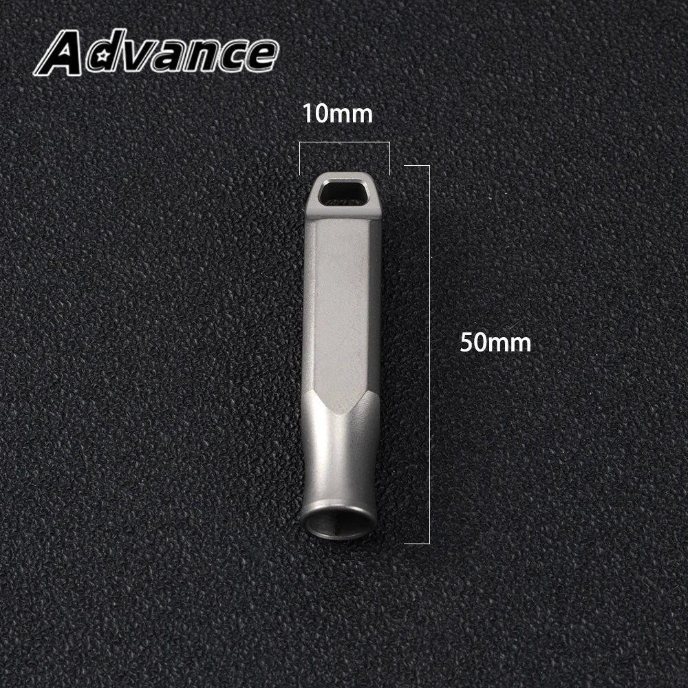 Titanium Alloy Whistle Outdoor Small Tool EDC Camping Hiking Whistle