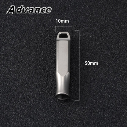Titanium Alloy Whistle Outdoor Small Tool EDC Camping Hiking Whistle