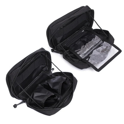 Tactical Molle EDC Pouch Utility Tool Waist Pack First Aid Kit Bag Double Layer Outdoor Emergency Pouch Hunting Survival