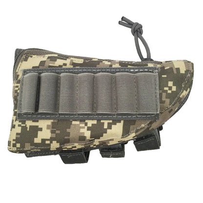 Tactical Muti-functional Hunting Zipper Rifle Buttstock Pack Bag Cheek Pad Rest Shell Mag Ammo Pouch Pocket Magazine Bandolier