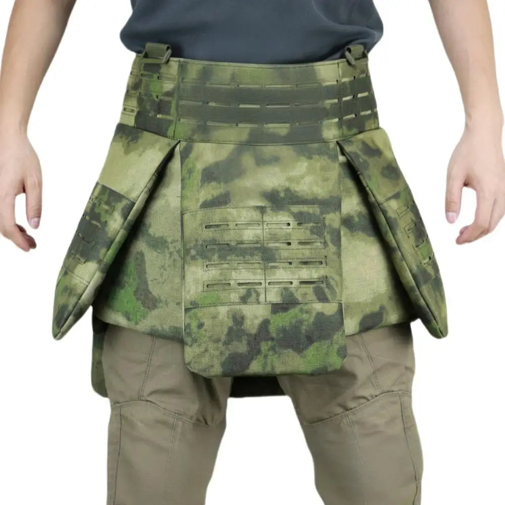 Laser‑Cut MOLLE Level IIIA Soft PE Tactical Protective Skirt Quick Release Adjustable Outdoor Hunting Waist Hip Protective Gear
