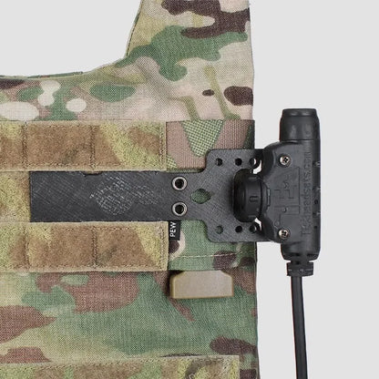 Tactical Vest Universal PTT MOLLE Mounting Board for U94 TEA Invisio