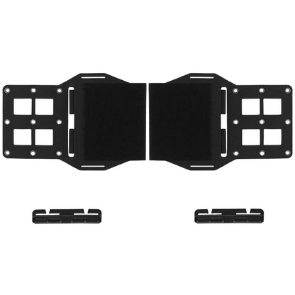 2Pcs LV119 Tactical Vest Plate Carrier MOLLE Expander Wing Radio/556 Mag Pouch Chassis Holder Quick Release Girdle Slide Buckle