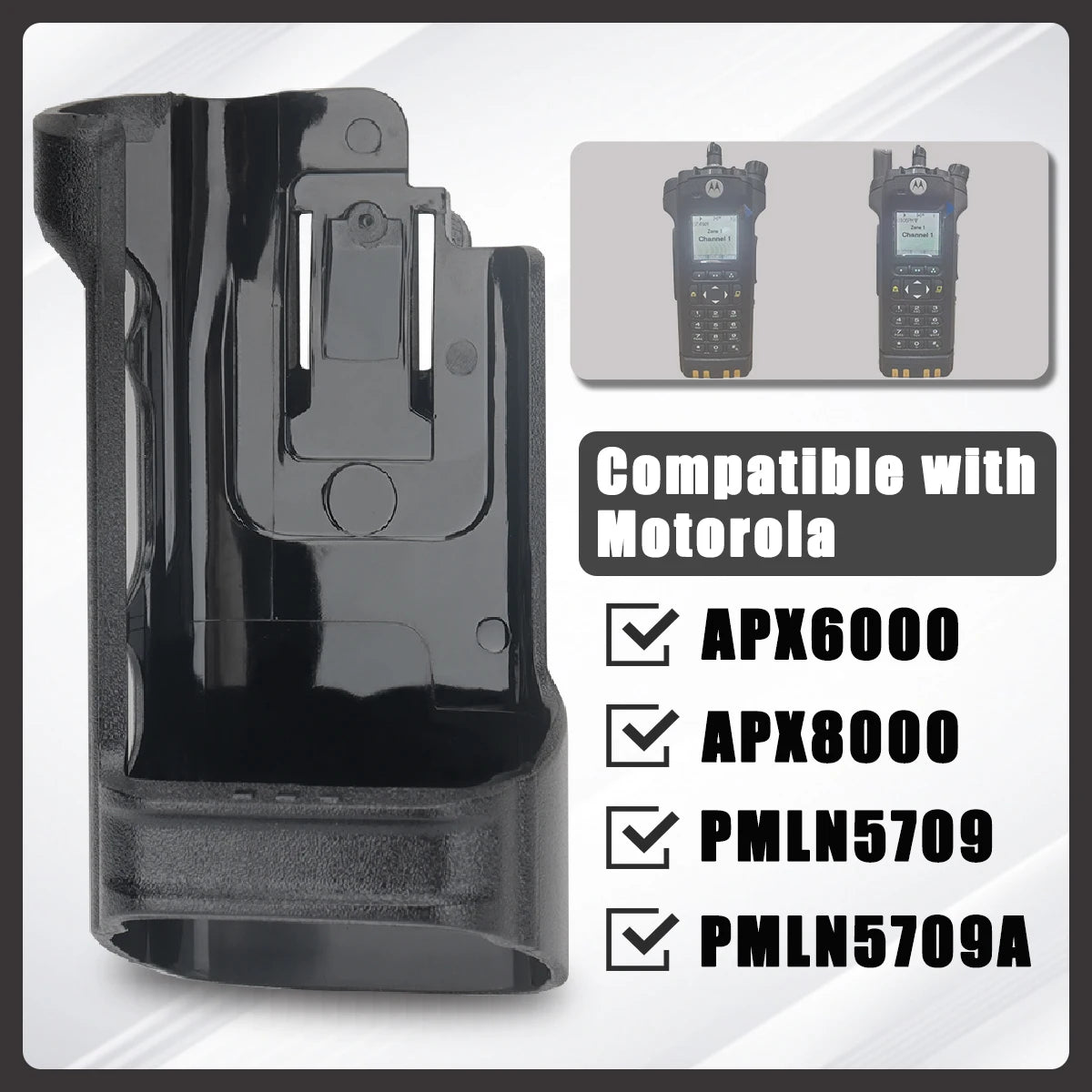 Clip Holster Carry Waist Case Fit Motorola APX6000/APX8000/PMLN5709/PMLN5709A Holder Case for Walkie Talkie Two Way Radio