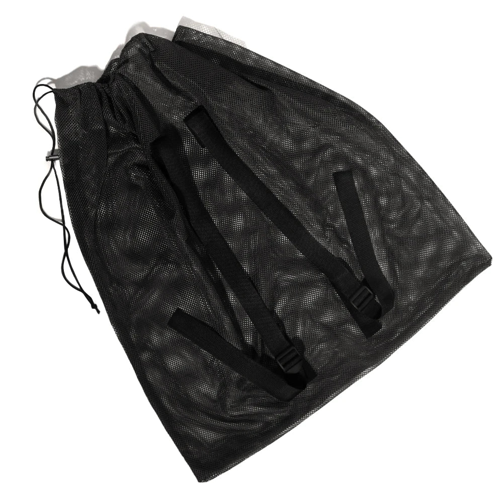Large Capacity Foldable Mesh Storage Bag Thickened Wear-resistant Hunting Net Pouch for Outdoor Camping Hiking Foraging Gear