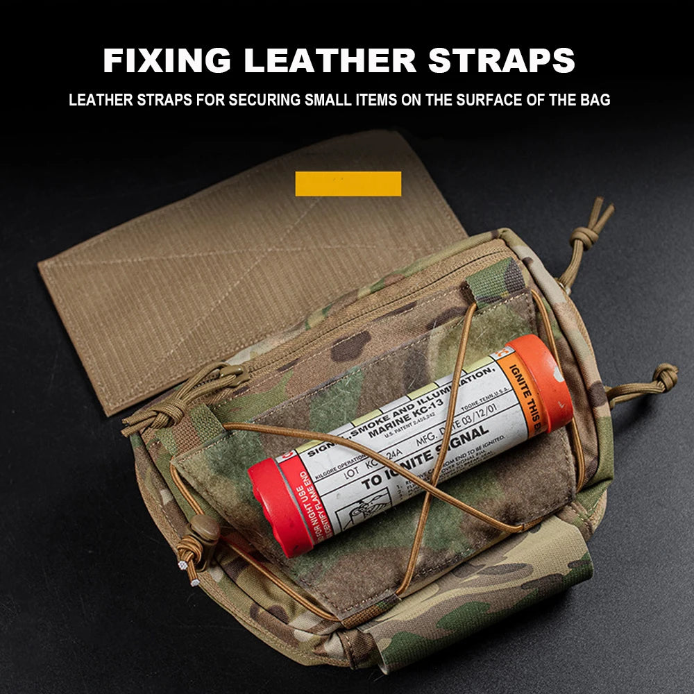 Tactical Raid Drop Down Pouch Detachable Militar Hunting Vest Abdominal Dump Drop Pouch Fanny Pack ARC Vest/Chest Rig Accessory