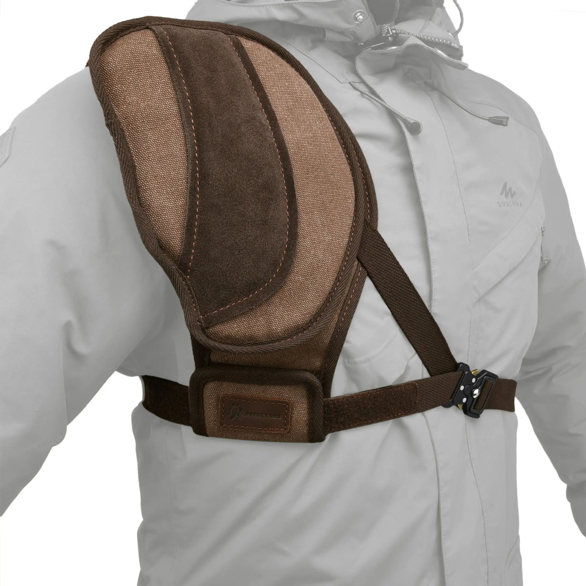 Canvas Shoulder Field Shield Leather Archery Half Chest Protector Guard Shirt Pad Protector Sport Shoulder Pads