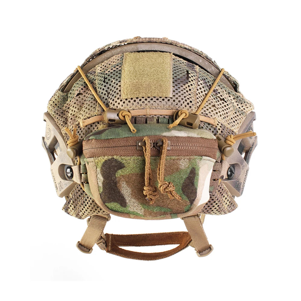 Helmet Mounted Battery Pouch SC Style NVG Battery Pack Rear Counterweight Pouch for FAST MK1 PJ Airsoft Helmet Accessories