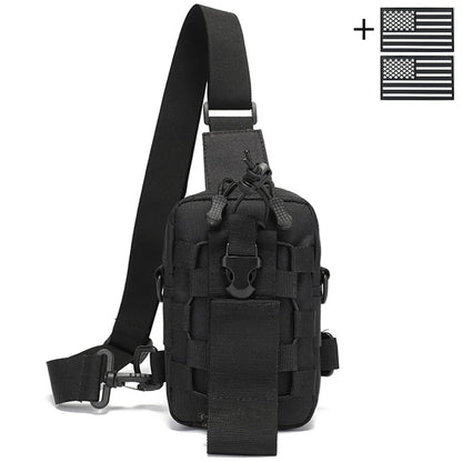 Outdoor water bottle chest bag small crossbody bag cycling multifunctional tool bag