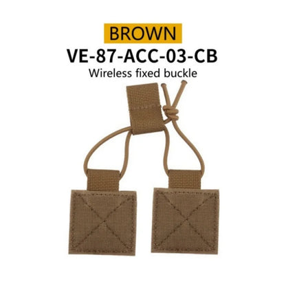 Outdoor Chest Hanging D3CRM Wireless Fixed Buckle Portable External Fixed Walkie Talkie Hook Wire Velvet Sticker Accessories